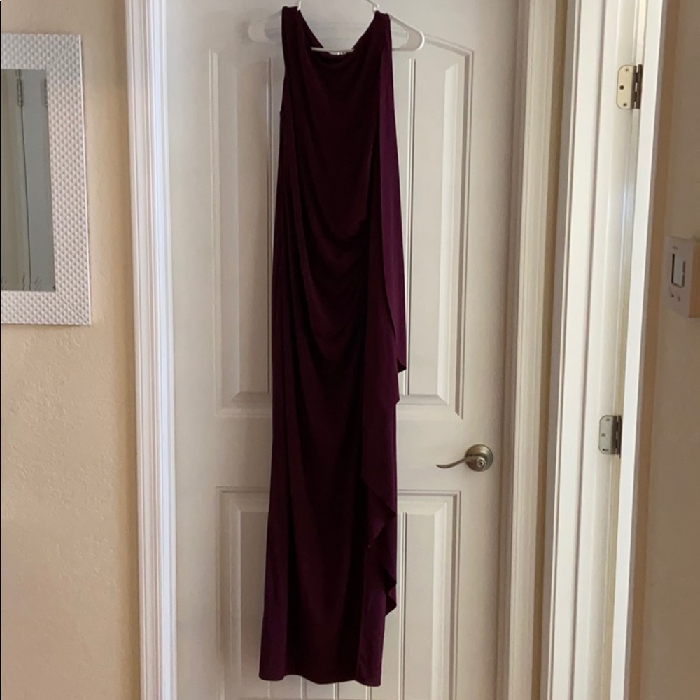 Elegant plum dress